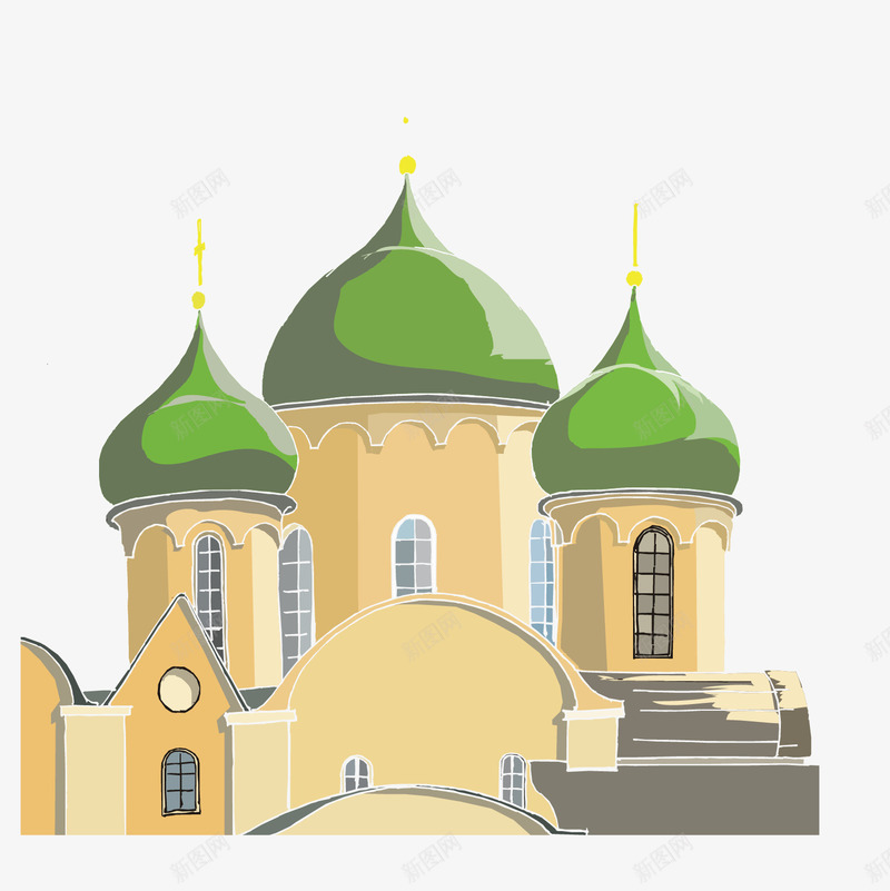 欧洲清真寺建筑png免抠素材_88icon https://88icon.com 伊斯兰教 圣殿 欧洲 清真