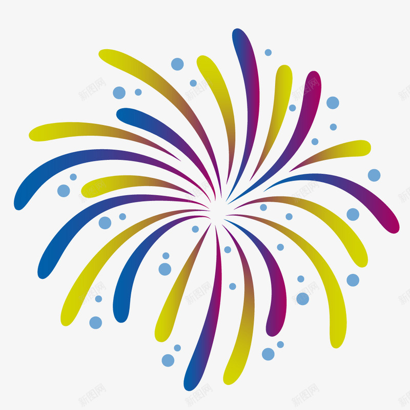 卡通手绘烟花爆竹png免抠素材_88icon https://88icon.com 动漫动画 卡通手绘 彩色 爆竹 美丽的烟花 艺术