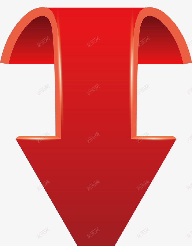 创意红色立体箭头矢量图ai免抠素材_88icon https://88icon.com 几何 创意红色立体 图案 小箭头 彩色 指引 方向 箭头 线条 色彩 矢量图