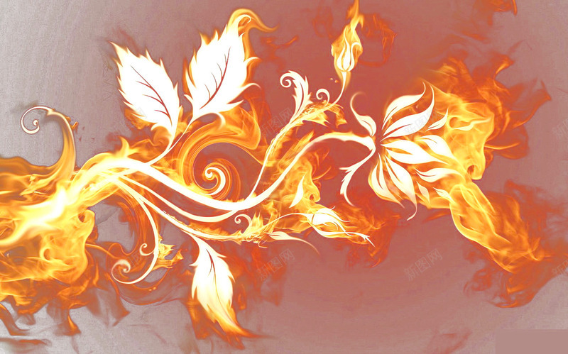 烈焰火花psd免抠素材_88icon https://88icon.com 创意 创意背景 叶片 抽象 旺火 树叶 火 火星 火焰 火花 烈火 烈焰 藤蔓
