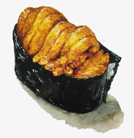 手绘水彩画诱人的寿司日本料理png免抠素材_88icon https://88icon.com 寿司 寿司卷 手绘 日料手绘 日本料理 水彩画 诱人 鱼肉