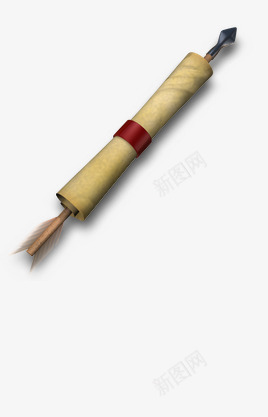 欧洲复古物件png免抠素材_88icon https://88icon.com 卷纸 复古 物件 红丝带