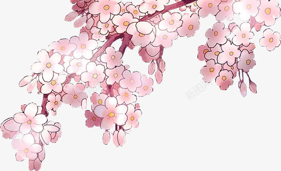 花png免抠素材_88icon https://88icon.com 动漫 卡通 梅花 粉红色 花
