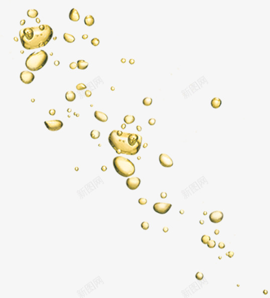 创意海报卡通金黄色水珠png免抠素材_88icon https://88icon.com 创意 卡通 水珠 海报 金黄色
