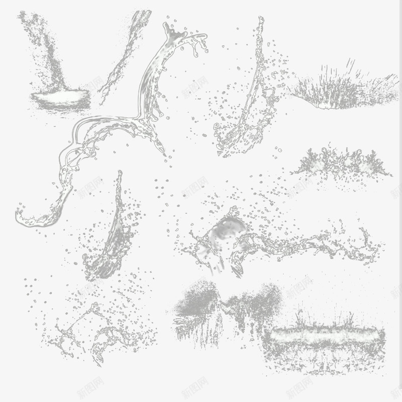 一滩白水png免抠素材_88icon https://88icon.com 一滩 一滩水 很多 水滩 水珠 白色