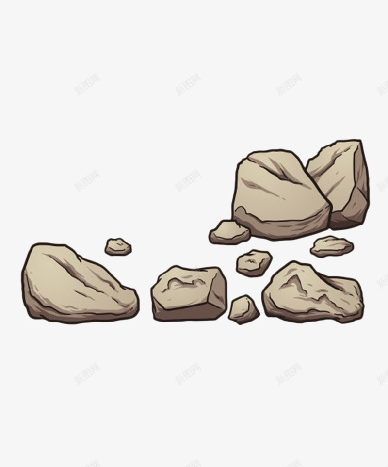 卡通棕色大小不一石子png免抠素材_88icon https://88icon.com 免扣 免费下载 卡通石子 大小不一 小石头 山 路面 道路 铺路 鹅卵石
