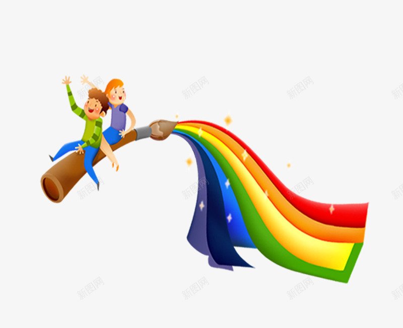 卡通人物彩色线条png免抠素材_88icon https://88icon.com 人物 卡通 彩色 线条