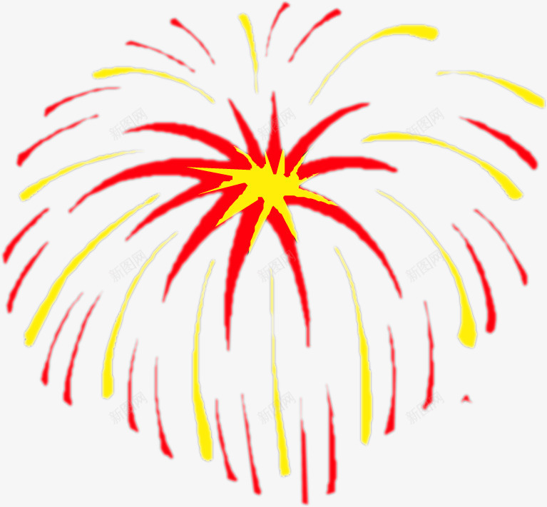 彩绘可爱烟花造型png免抠素材_88icon https://88icon.com 可爱 彩绘 烟花 设计 造型