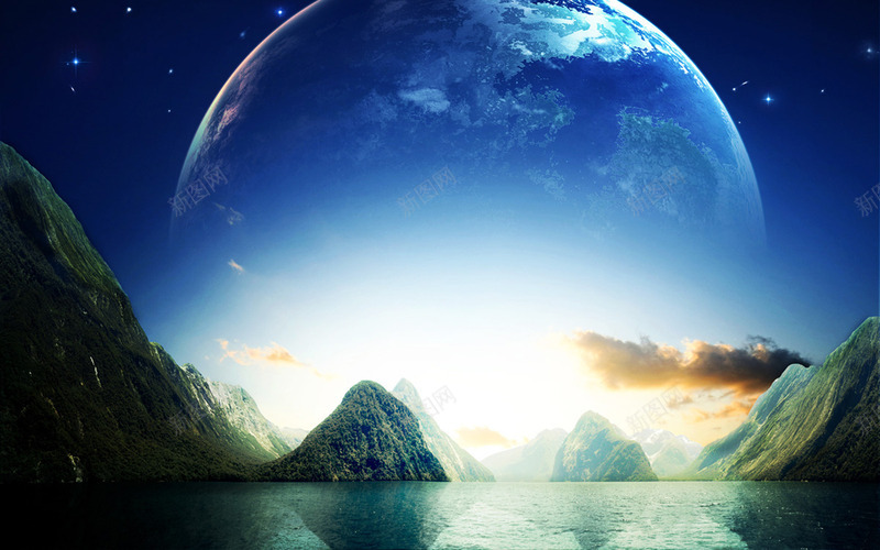 梦幻河岸背景七夕png免抠素材_88icon https://88icon.com 七夕 梦幻 河岸 背景
