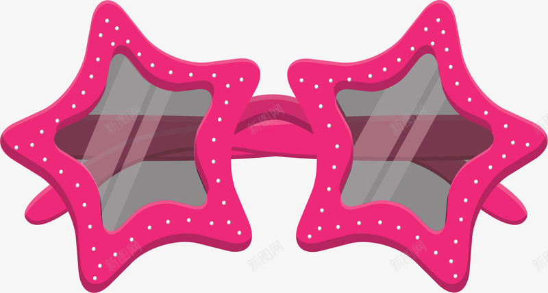 粉红色五角星墨镜矢量图ai免抠素材_88icon https://88icon.com 五角星 墨镜 夏天 星星墨镜 矢量png 粉红色 矢量图