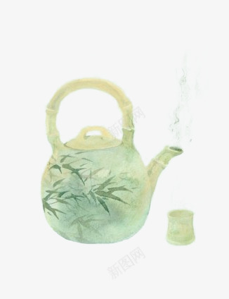 和风茶壶png免抠素材_88icon https://88icon.com 日本 淡雅 白色 茶