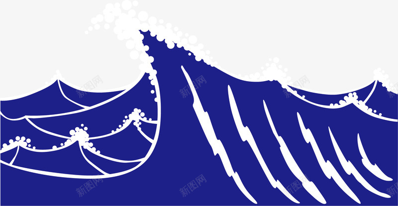 海水水浪png免抠素材_88icon https://88icon.com 卡通 大海浪 日本海浪 日本海浪图 水浪 海水