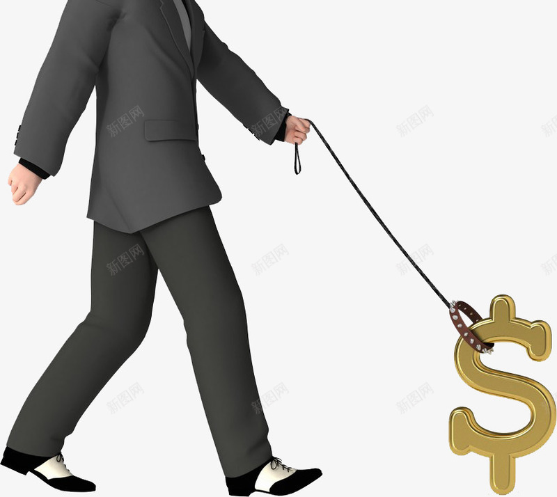 一个人遛钱png免抠素材_88icon https://88icon.com png图片 一个人 喜剧 抽象 金钱