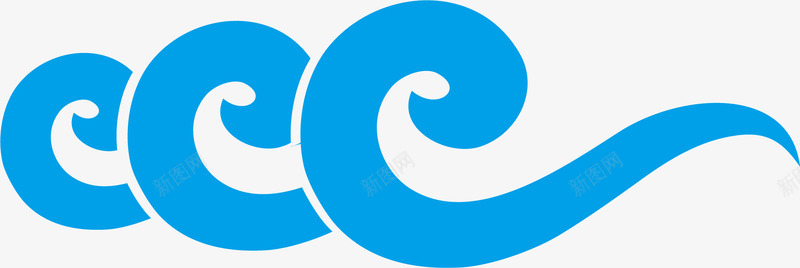 蓝色海浪png免抠素材_88icon https://88icon.com 卡通 日本海浪 日本海浪图 海浪 蓝色 蓝色海浪