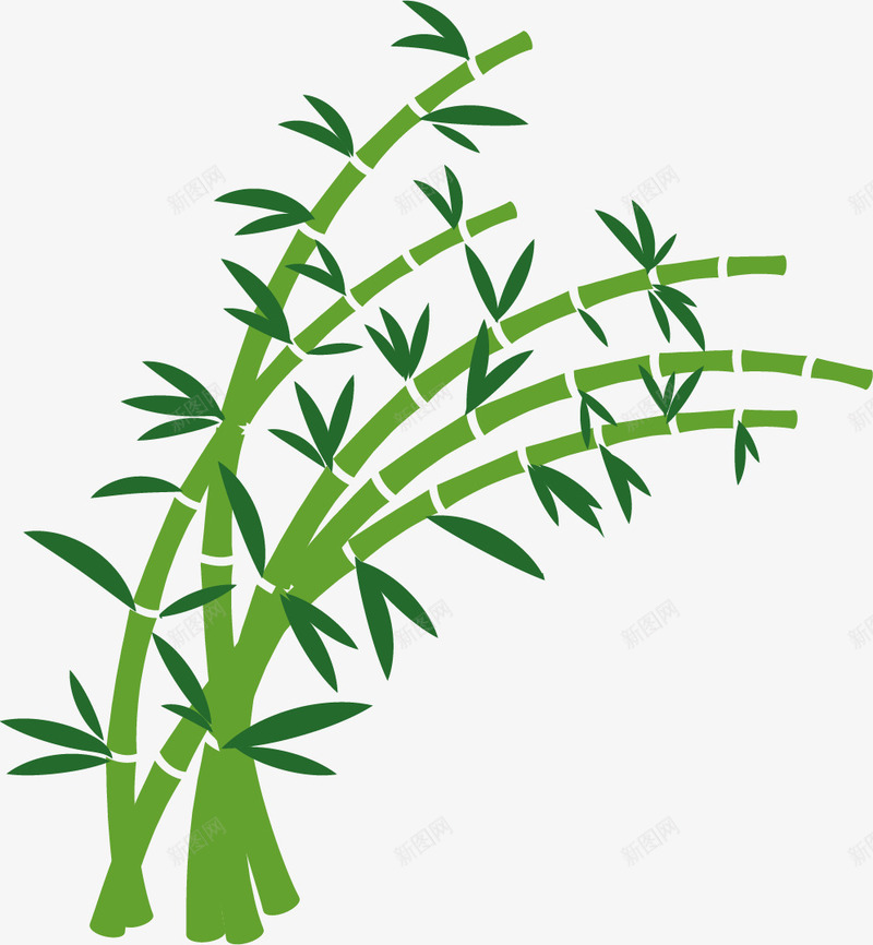 风吹竹子png免抠素材_88icon https://88icon.com 岁寒三友 松树 梅松竹 梅花 竹子 简笔画 耐寒植物 风吹