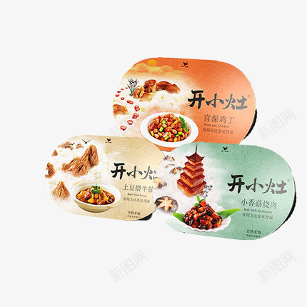开小灶套装png免抠素材_88icon https://88icon.com 统一 美味 速食 高清