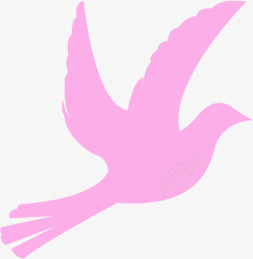 鸟粉色七夕剪影png免抠素材_88icon https://88icon.com 七夕 剪影 粉色