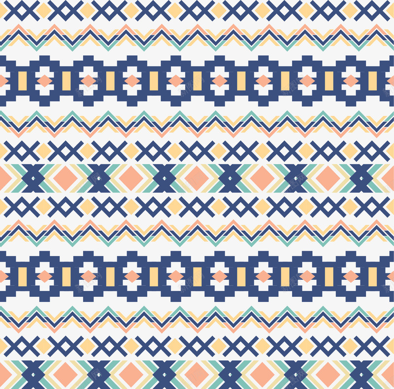 手绘多彩条纹矢量图ai免抠素材_88icon https://88icon.com 叉叉 多彩 手绘 方块 条纹 水彩 波浪纹 背景 矢量图