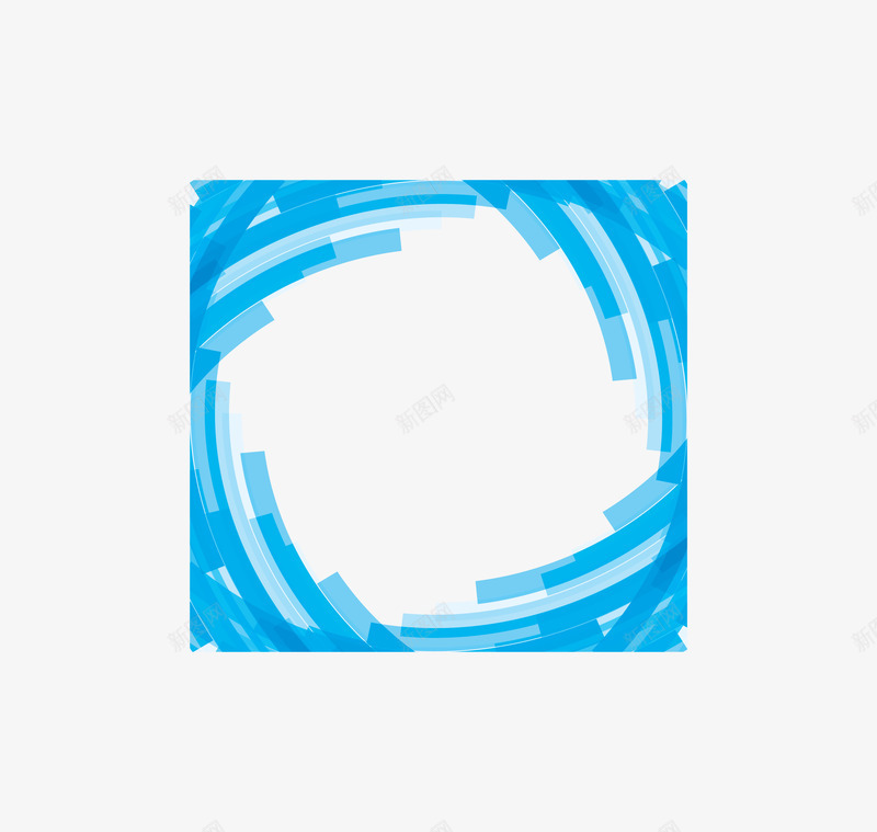 蓝色抽象花纹边框矢量图ai免抠素材_88icon https://88icon.com 抽象花纹 条纹边框 矢量png 科技感 蓝色花纹 蓝色边框 矢量图