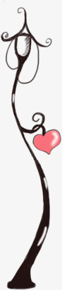 卡通路灯七夕png免抠素材_88icon https://88icon.com 七夕 卡通 路灯