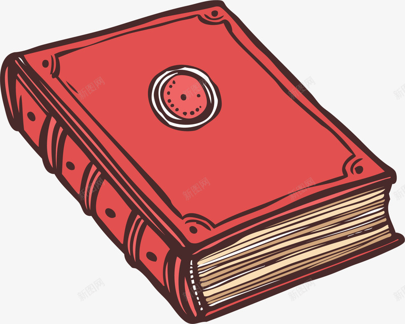 开学季卡通红色书本png免抠素材_88icon https://88icon.com 一本书 卡通书本 学习用品 开学季 教育 红色书本