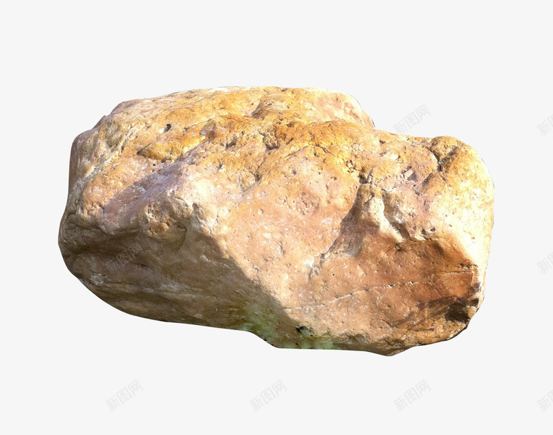 黄色石头png免抠素材_88icon https://88icon.com 古玩 石头 石子 石材