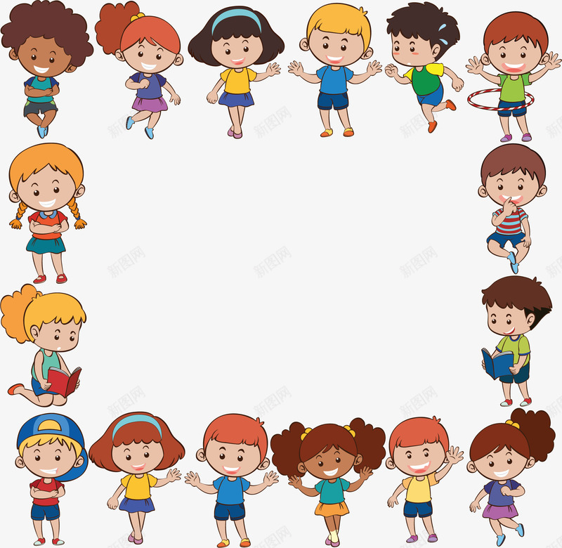 彩色卡通开学季儿童矢量图ai免抠素材_88icon https://88icon.com 儿童 卡通儿童 开学季 开学孩子 教育 矢量png 矢量图