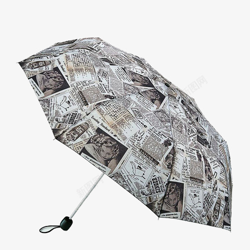 旧报纸雨伞psd免抠素材_88icon https://88icon.com 做旧 意象 抽象 旧报纸