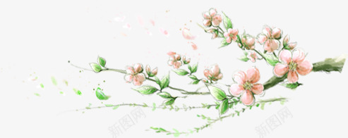 粉色淡雅梅花png免抠素材_88icon https://88icon.com 梅花 淡雅 粉色 设计