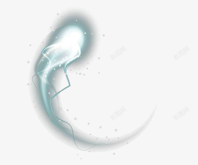 青色光晕png免抠素材_88icon https://88icon.com 光效 光点 效果素材 炫光 青色光晕