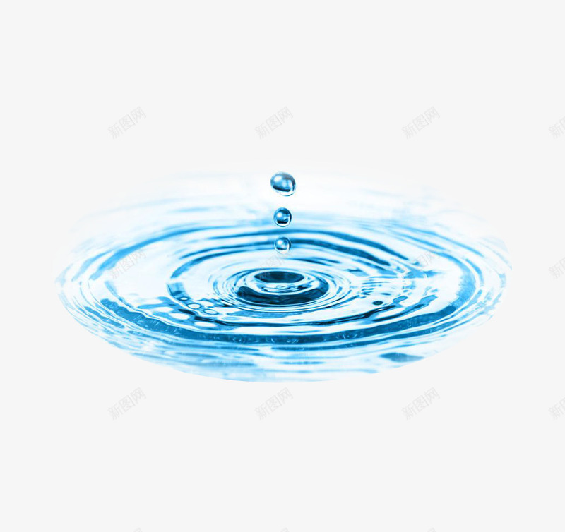 水滴出的水纹png免抠素材_88icon https://88icon.com 水晕 水花 蓝色水纹 蓝色背景