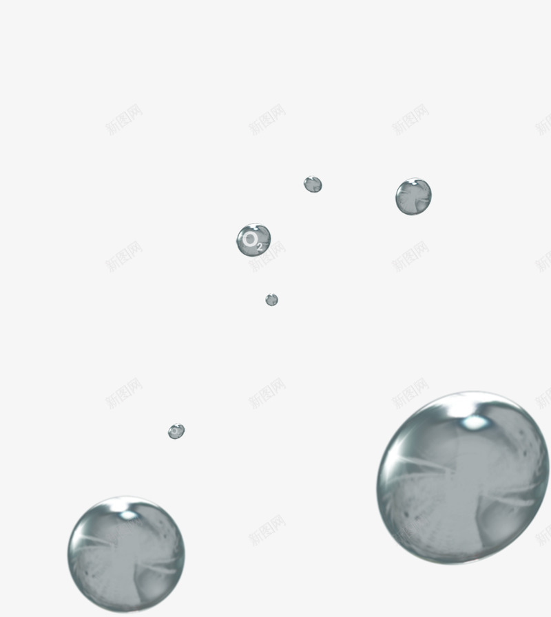 灰色漂浮水珠png免抠素材_88icon https://88icon.com 水珠 漂浮 灰色