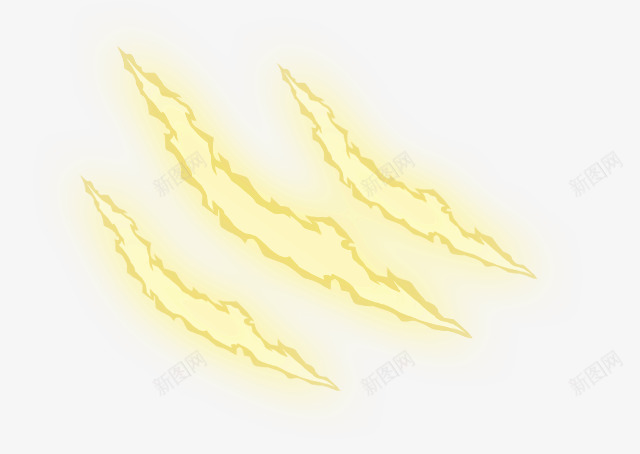 手游特效png免抠素材_88icon https://88icon.com 光效 手游 爪痕 特效 黄色