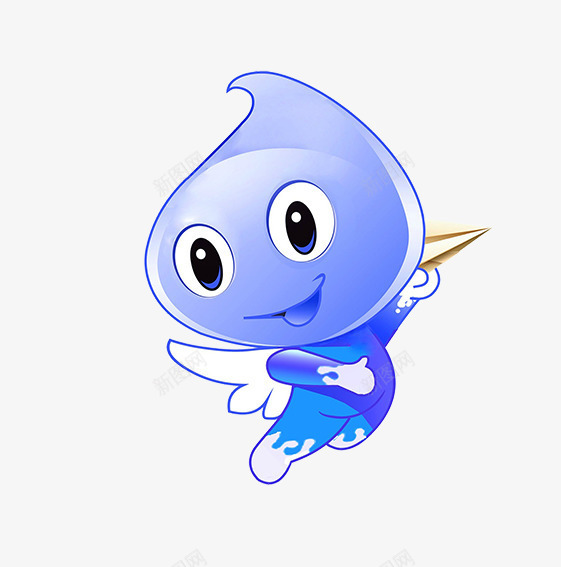 卡通水滴png免抠素材_88icon https://88icon.com 卡通 可爱 水滴 蓝色 金木水火土