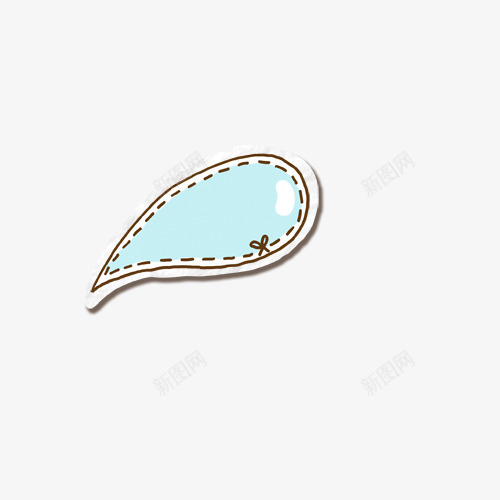 虚线水珠对话气泡psd免抠素材_88icon https://88icon.com 对话框 对话气泡 水珠 虚线 黑色