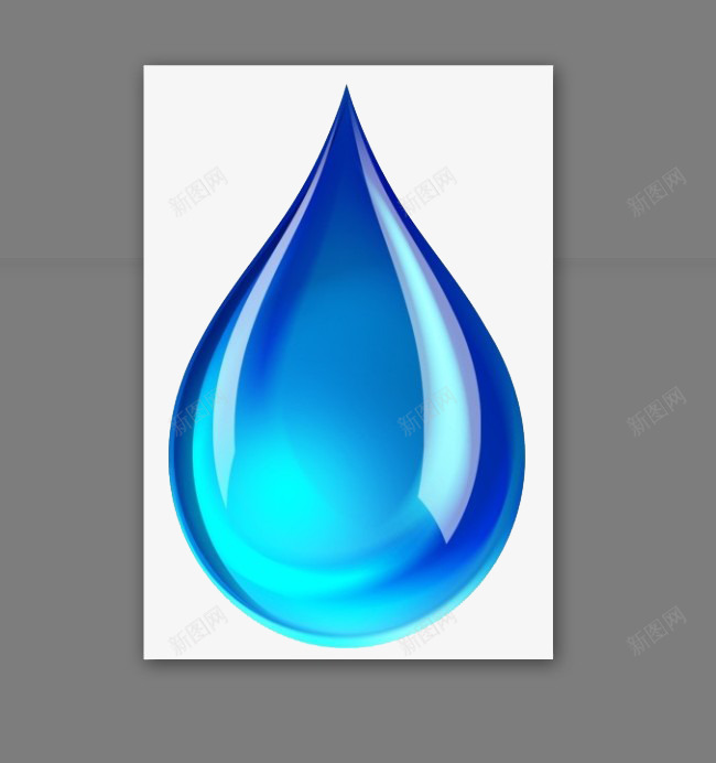 蓝色水滴png免抠素材_88icon https://88icon.com 水滴 泪滴 蓝色 透明