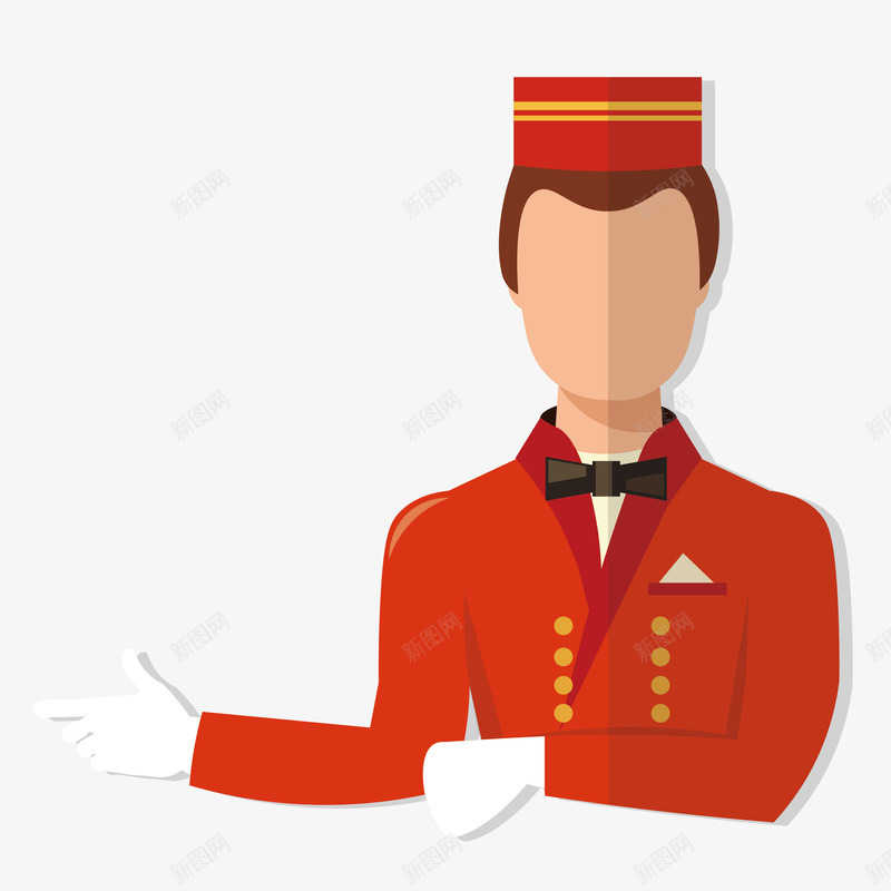酒店工作人员手绘图png免抠素材_88icon https://88icon.com 人物 各职业人员 手势 服务人员 服饰 简图 装扮 酒店工作人员
