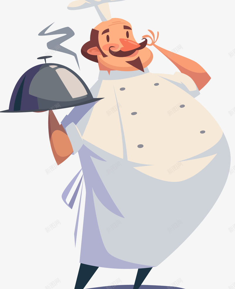 卡通扁平化OK手势厨师矢量图ai免抠素材_88icon https://88icon.com OK手势厨师 ok 卡通厨师 厨师 扁平化厨师 搞怪手势 矢量厨师 矢量图