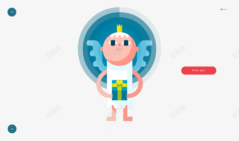 扁平化网站首页png免抠素材_88icon https://88icon.com H5页面素材 创意卡通元素 卡通 天使 扁平化 扁平素材 电商卡通 网页设计卡通