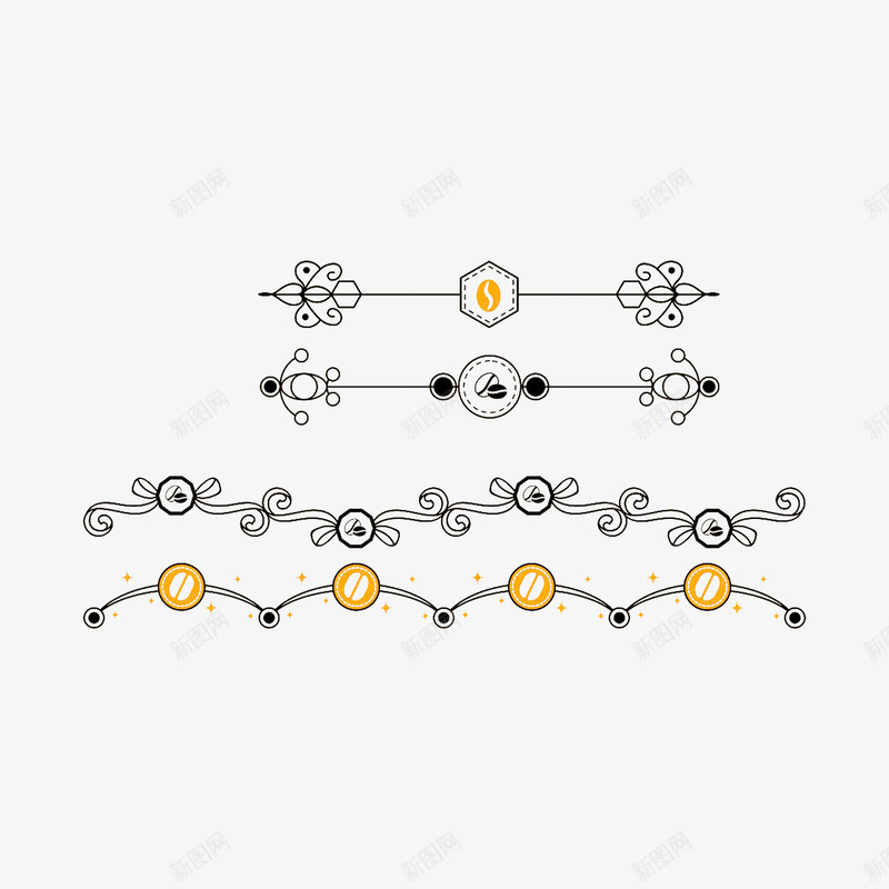 手绘花纹线条分隔线png免抠素材_88icon https://88icon.com 分割线 分隔线 彩色 手绘 花纹线条 间隔线条 间隔花纹