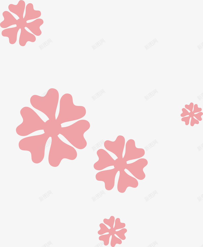 唯美粉红色雪花飘落png免抠素材_88icon https://88icon.com 唯美粉红色雪花飘落 粉红色