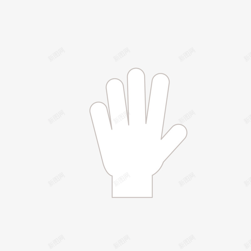手势五png免抠素材_88icon https://88icon.com 巴掌 手势 手型 矢量手势