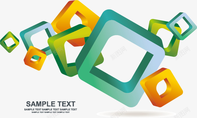 立体几何图形背景png免抠素材_88icon https://88icon.com 几何 彩色方块 立体 立体线条 背景图片 菱形