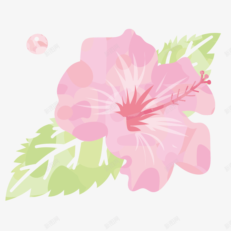 水彩手绘植物叶子粉红色花朵矢量图ai免抠素材_88icon https://88icon.com 叶子 唯美 手绘粉红色花朵 植物 植物叶子花朵 水彩花朵 油画 绿叶 花卉 花朵 花苞 设计 矢量图
