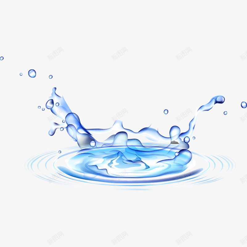 蓝色水滴波纹png免抠素材_88icon https://88icon.com 水滴 水滴波纹 波纹 蓝色 蓝色波纹