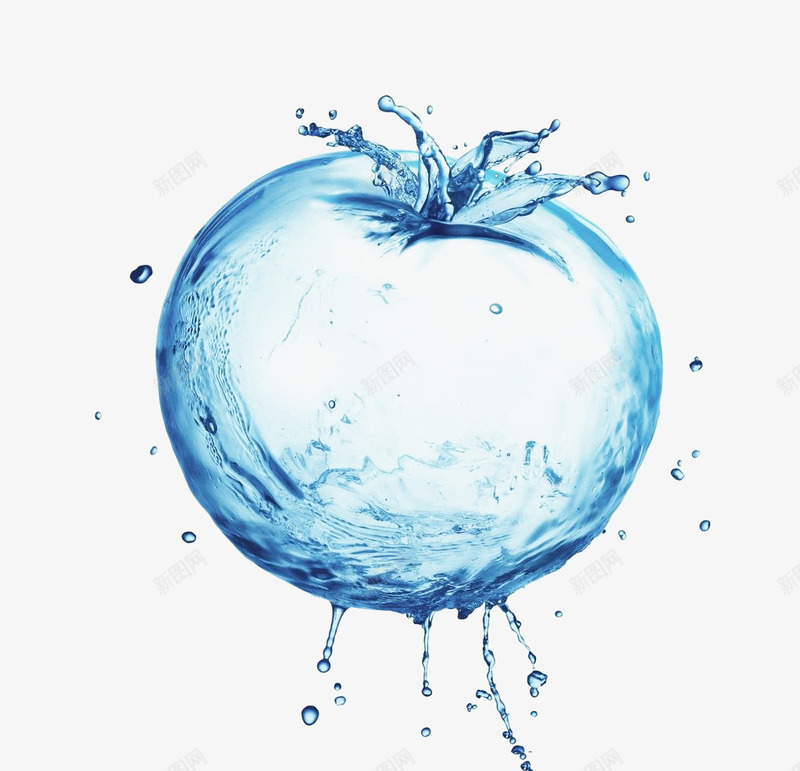 水珠苹果png免抠素材_88icon https://88icon.com 动感水珠 圆形球体 水珠 苹果