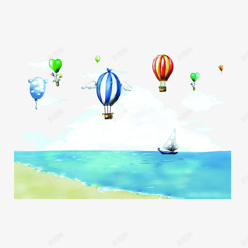 手绘地中海风景png免抠素材_88icon https://88icon.com 地中海 地中海风景 手绘 旅游景点 景点 自然风光 风光 风景