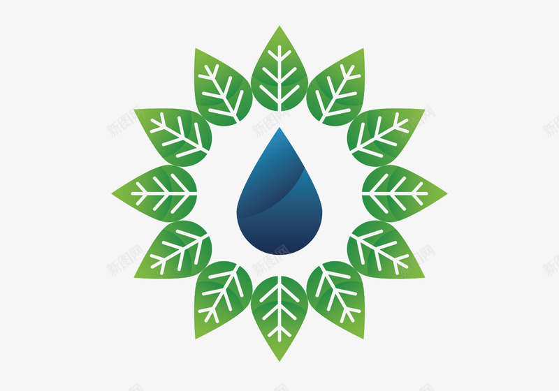 绿色环保标志png免抠素材_88icon https://88icon.com 农场 小屋子 小树苗 手势 水滴 环保标志 绿叶 绿色 绿色植物 谷物