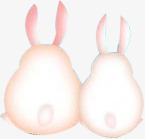 可爱手绘小兔子白底图png免抠素材_88icon https://88icon.com 兔子 可爱