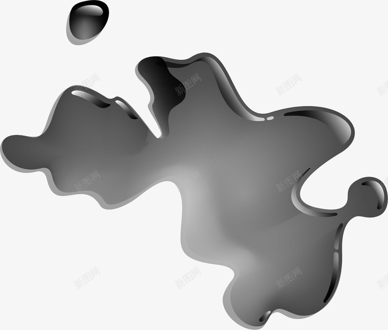手绘黑色水滴png免抠素材_88icon https://88icon.com 免抠PNG 手绘 水滴 渐隐 简约 质感 黑色